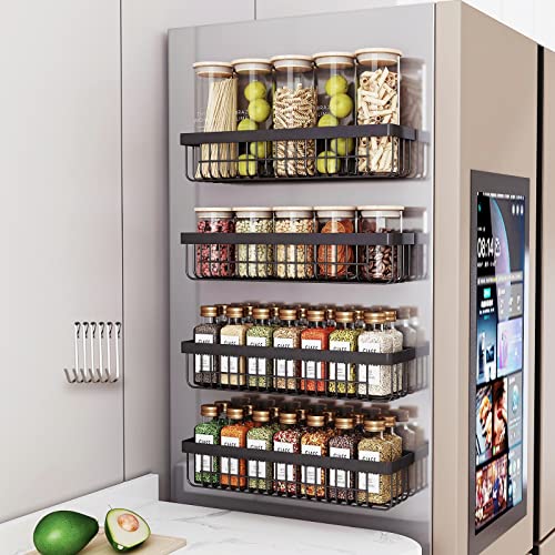 Magnetic Spice Rack for Refrigerator - Efficient and Space-Saving