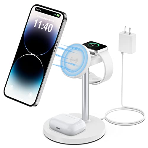Magsafe Charger Stand, 3-in-1 Wireless Charging Station