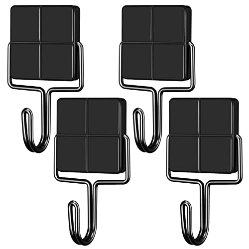 Strong Neodymium Magnet Hooks for Hanging, 30LBS, 4 Pack