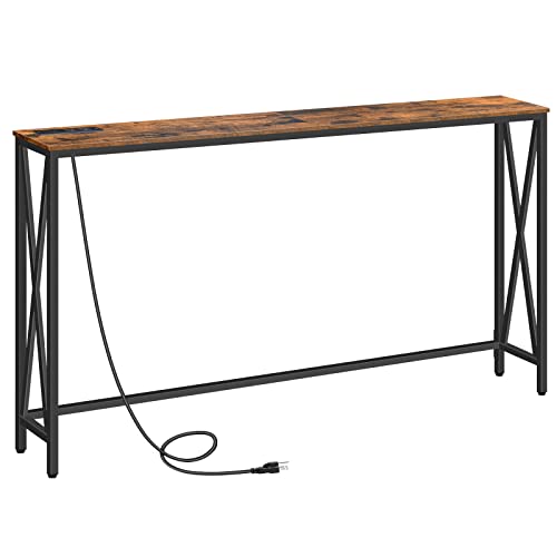 MAHANCRIS 55.1" Console Table with Power Outlets