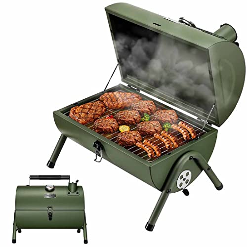 MAISON HUIS Adjustable Portable Charcoal Grill