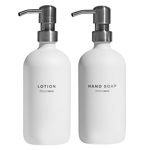 https://storables.com/wp-content/uploads/2023/11/maisonovo-glass-soap-dispenser-vintage-soap-dispenser-bathroom-and-kitchen-set-w.dish-soap-hand-soap-and-lotion-dispenser-set-waterproof-labels-white-bottles-silver-soap-pumps-41DfxdFgGvL.jpg