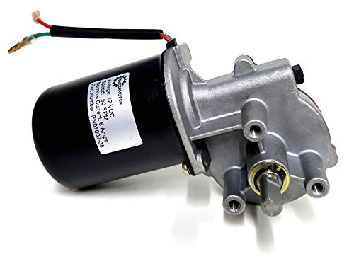 Makermotor (PN01007-38) 3/8" D Shaft 12V DC Reversible Electric Gear Motor 50 RPM