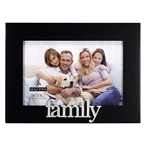 Malden International Designs Family Expressions Picture Frame, 4x6, Black