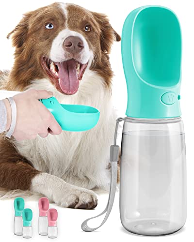 Portable 19oz MalsiPree Dog Water Bottle for Outdoor Walking and Hiking
