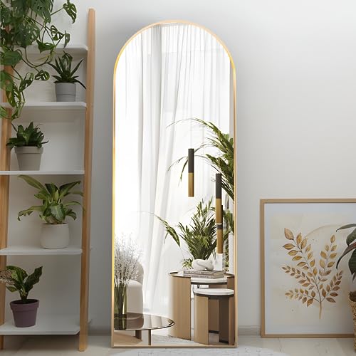 Manocorro Full Length Mirror with Stand, Gold