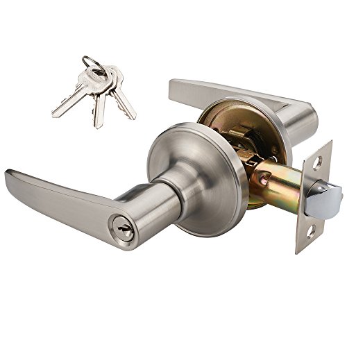MANREN Lever Keyed Entry Door Lever Handle Lock