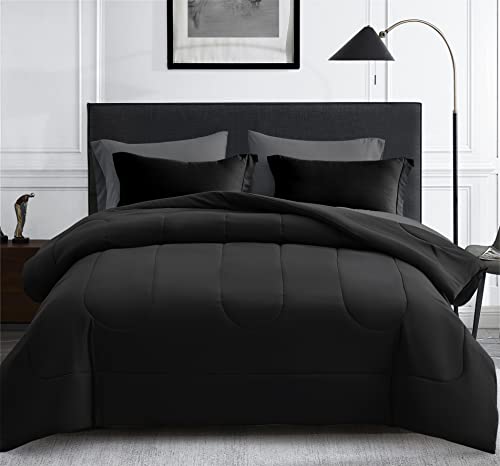 Maple&Stone Twin Comforter Set - Black