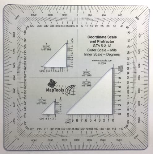 CYA Military Map Protractor for Land Navigation, Built