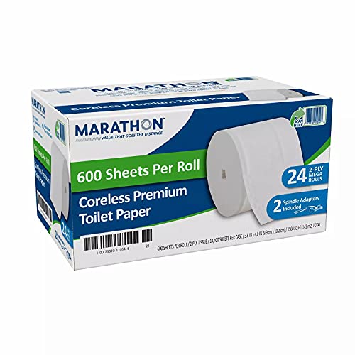 MARATHON Coreless Premium 2-Ply Toilet Paper