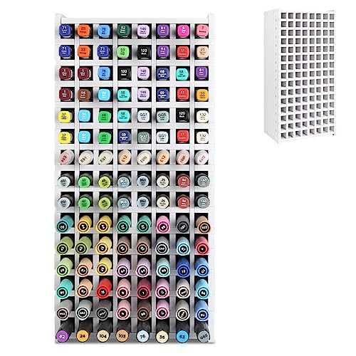  BTSKY New 120 Slots Marker Case Lipstick Organizer-Canvas  Markers Holder for for Primascolor Markers and Sketch Markers (Black) :  Arts, Crafts & Sewing