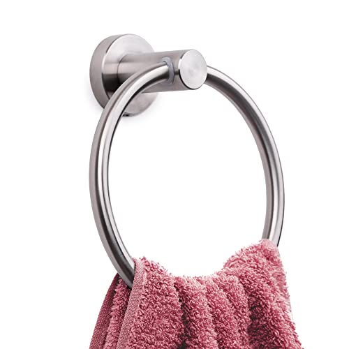 Brushed Stainless Steel Towel Ring: Bathroom Hardware Set