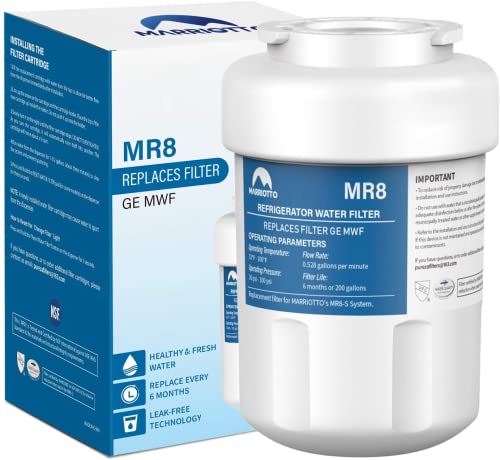 MARRIOTTO GE Refrigerator Water Filter: NSF 42 Certified - 1 Pack