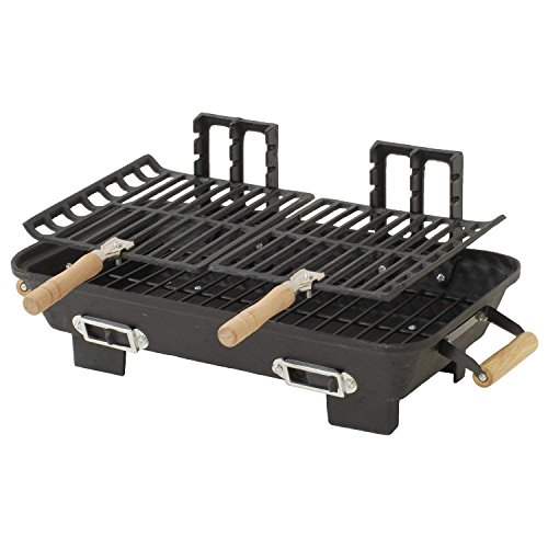 Marsh Allen Cast Iron Hibachi Charcoal Grill, 10x18" Limited Edition