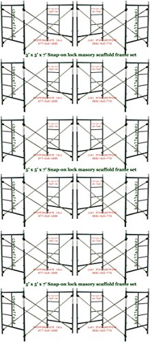 Masonry Scaffolding Frame Set - Snap-On Lock System, Durable & Reliable