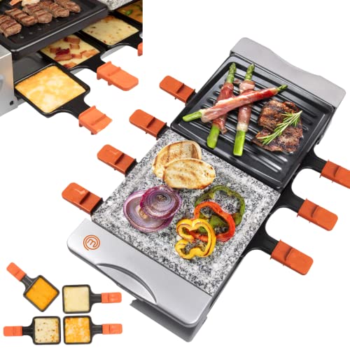 MasterChef Dual Raclette Table Grill: Electric Cooker for Korean BBQ