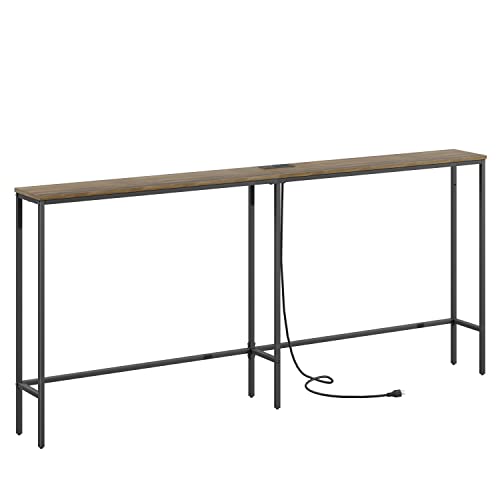 Masupu 70.9 Inch Console Table with Power Outlet