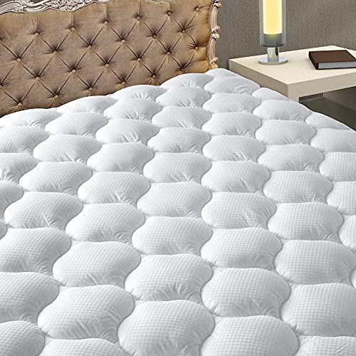 MATBEBY Bedding Quilted Fitted Twin Mattress Pad
