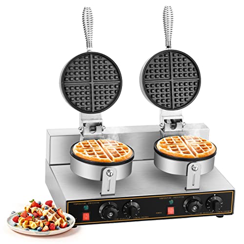 MATHOWAL 2400W Commercial Waffle Maker