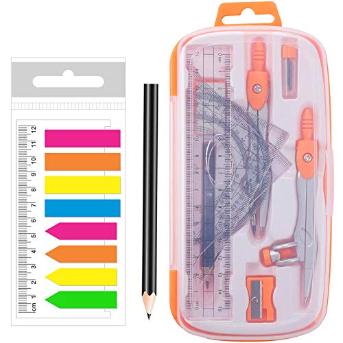 Maths Geometry Kit Protractor and Compass Set