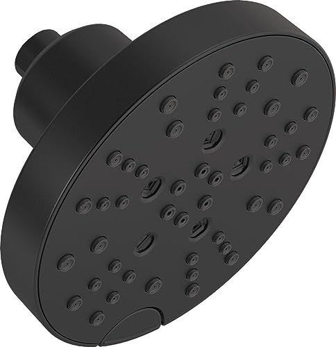 Matte Black Shower Head with H2Okinetic Technology