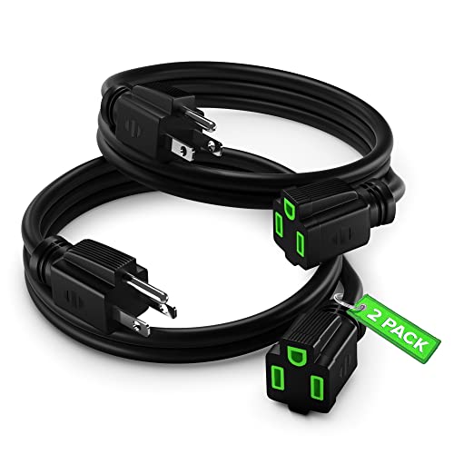 Maximm 2 Ft Extension Cord (2 Pack)