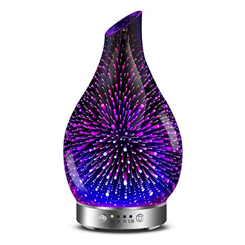 MAXWINER Essential Oil Diffusers Ultrasonic 3D Glass Aromatherapy Diffuser