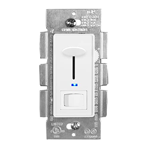 Maxxima Dimmer Switch with Blue Indicator Light, LED Compatible