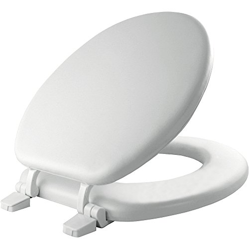 Mayfair 11 000 Economy Soft Cushion Toilet Seat, ROUND, White