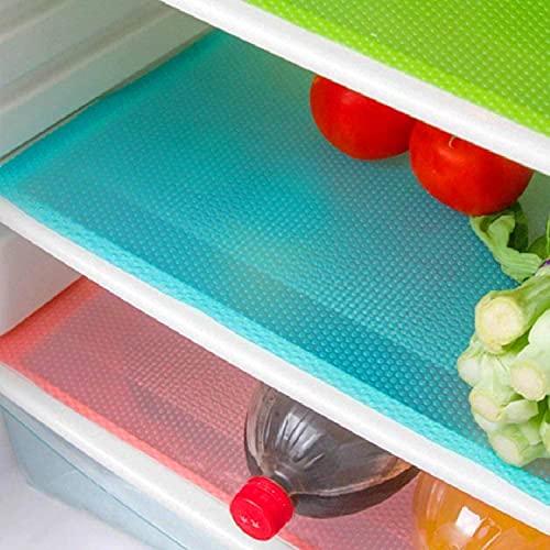 MayNest Refrigerator Liners: Washable Mats for Kitchen Organization (8 Blue)