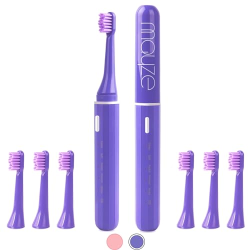 MAYZE Electric Toothbrush: 6 Brush Heads, 5 Modes, 90-Day Charge