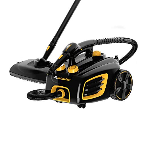 McCulloch MC1375 Canister Steam Cleaner with 20 Accessories & Extra-Long Cord