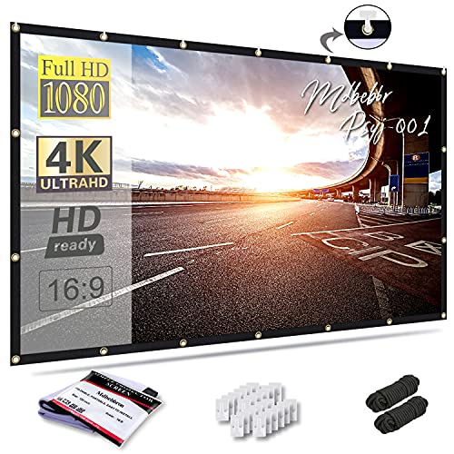 Mdbebbron 120" Portable Projection Screen for Indoor/Outdoor Use