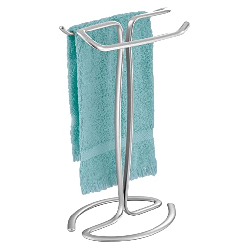 mDesign Metal Countertop Hand Towel Holder