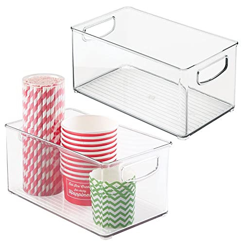 mDesign Clear Plastic Kitchen Organizer - 2 Pack