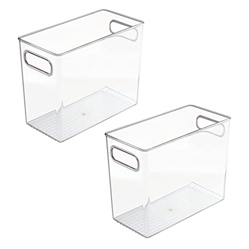 mDesign Plastic Tall Food Storage Container Bin