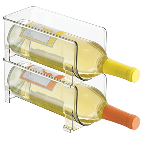 mDesign Wine Rack Storage Organizer for Countertops - 2 Pack