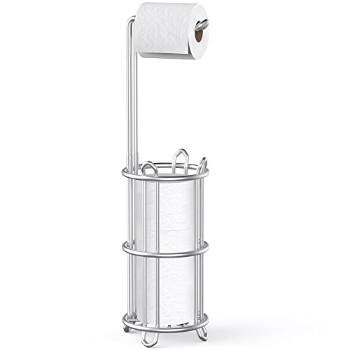 Meangood Toilet Paper Holder Stand and Tissue Roll Storage