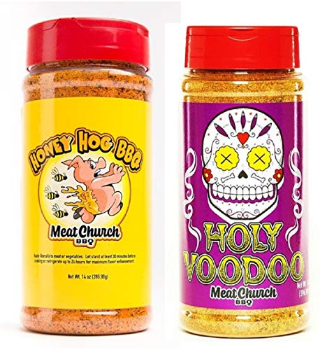Meat Church BBQ Rub Combo: Honey Hog & Holy VooDoo