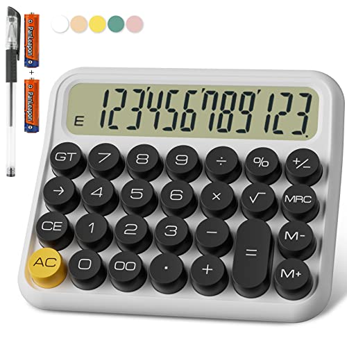 Mechanical Calculator 12 Digit Extra Large LCD Display
