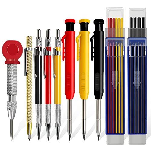 Mechanical Carpenter Pencils Set with Marker Refills