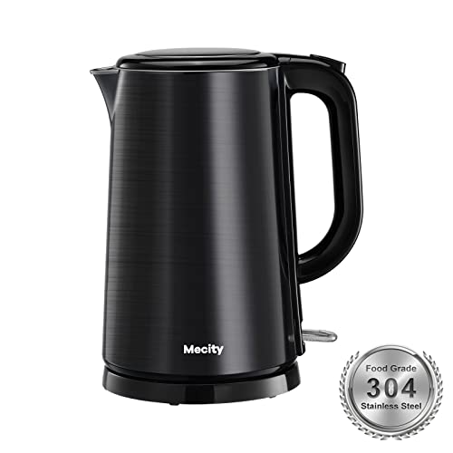 Stainless Steel Double Wall Electric Kettle by Mecity