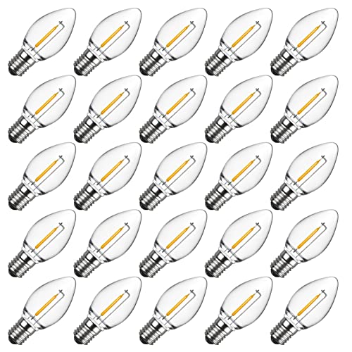 Meconard C7 LED Christmas Light Bulb (25 Pack)