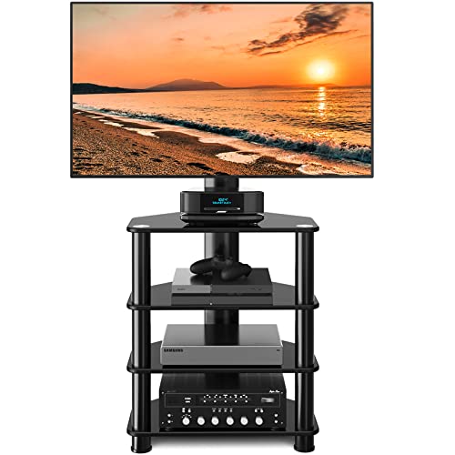 Media Component TV Stand with Swivel Mount