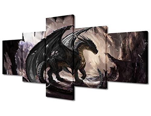 Medieval Fantasy Dragon Cave Wall Art