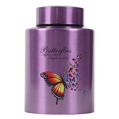 Medium Urns for Human Ashes - Butterfly, Purple