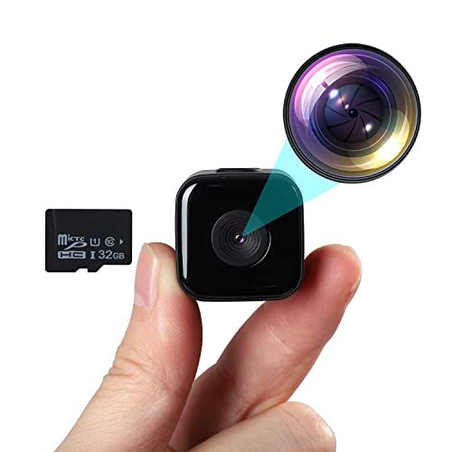 32GB Waterproof Mini Spy Camera with 1080P HD Night Vision for Indoor/Outdoor