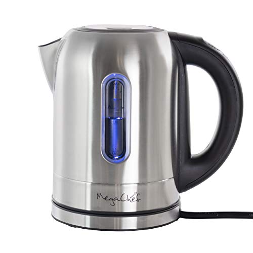 Mega Chef 1.7Lt. Stainless Steel Electric Tea Kettle With 5 Preset Temps
