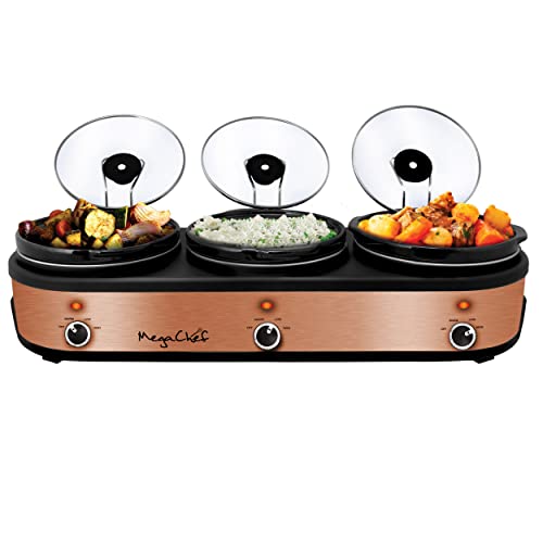 Megachef Triple Slow Cooker and Buffet Server