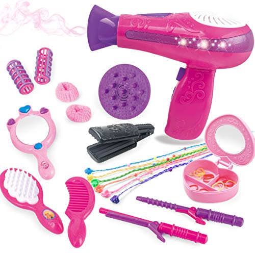 MEGAFUN Little Girls Beauty Hair Salon Toy Kit